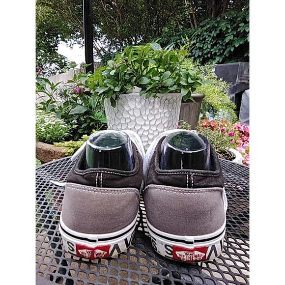 Men's Vans Sneakers Size 13 Gray and Black - Picture 5 of 8